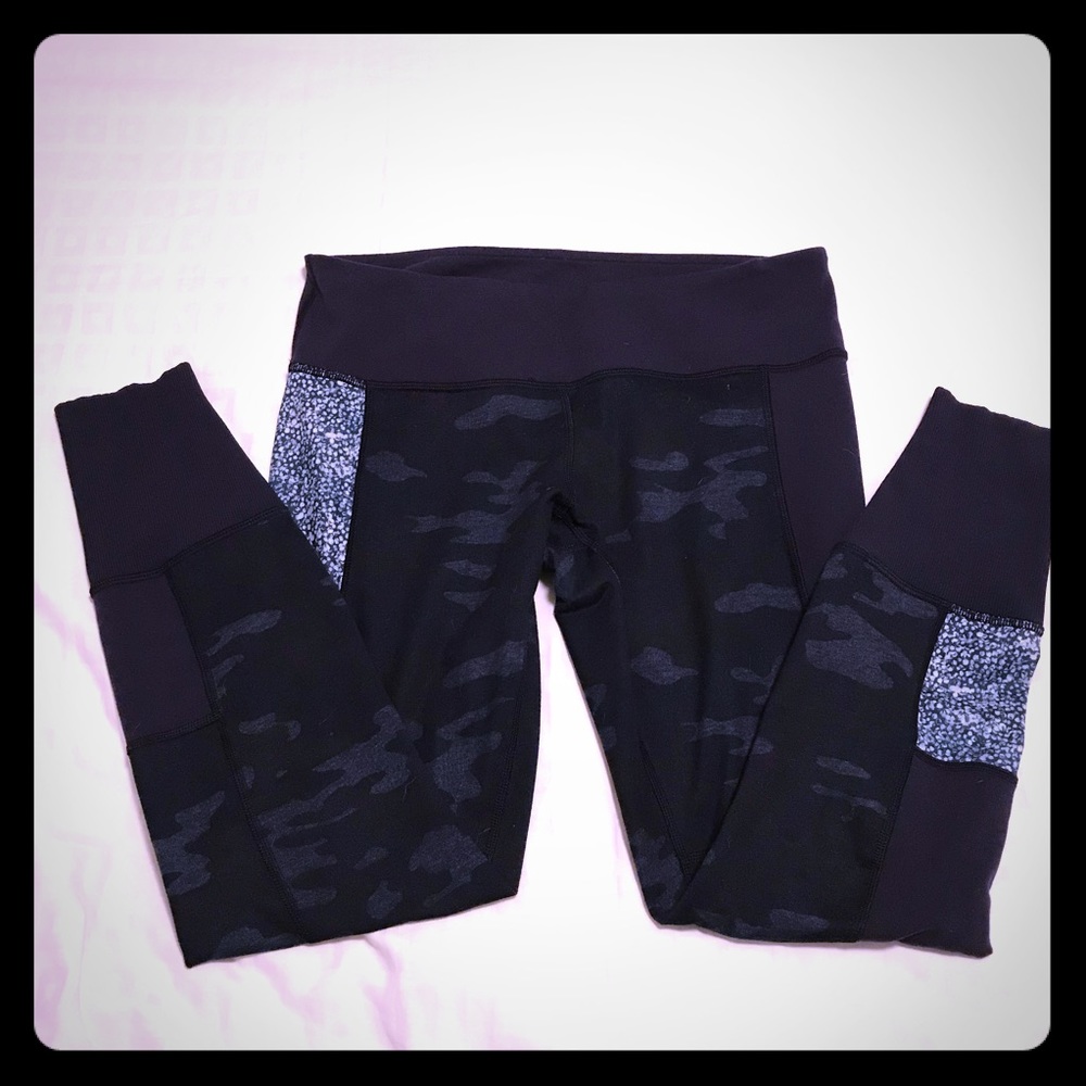 Lululemon Camo Sashiko Wunder Under Crop